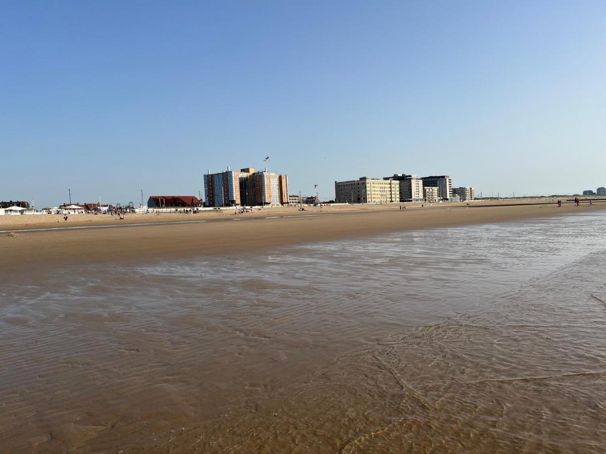 Frontaal Zeezicht In Appartement De Strandjutter 奥斯滕德 外观 照片
